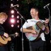 Watch Ed Sheeran and Coldplay’s Chris Martin play a surprise acoustic set at Global Citizen Fest