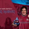 Iron Maiden team up with West Ham United for new double anniversary football shirt